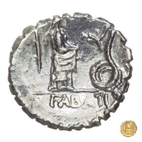 412/1 - denario L. Roscius Fabatus 64 BC (Roma)