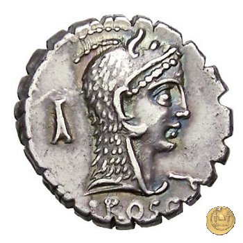 412/1 - denario L. Roscius Fabatus 64 BC (Roma)