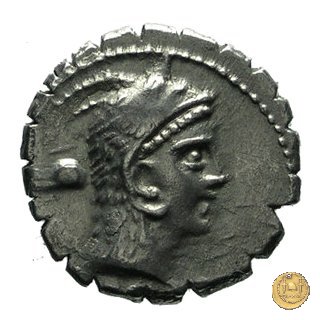 412/1 - denario L. Roscius Fabatus 64 BC (Roma)