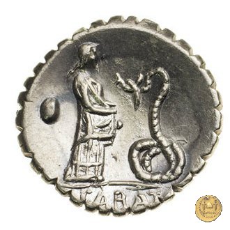 412/1 - denario L. Roscius Fabatus 64 BC (Roma)