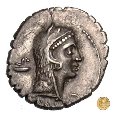 412/1 - denario L. Roscius Fabatus 64 BC (Roma)
