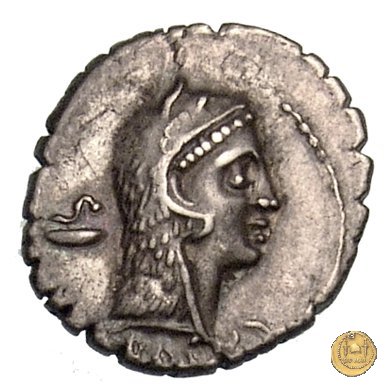 412/1 - denario L. Roscius Fabatus 64 a.C. (Roma)