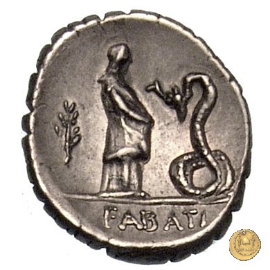 412/1 - denario L. Roscius Fabatus 64 BC (Roma)