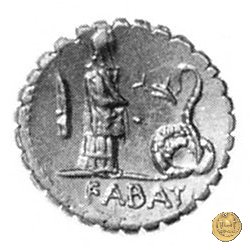 412/1 - denario L. Roscius Fabatus 64 BC (Roma)