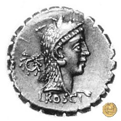 412/1 - denario L. Roscius Fabatus 64 BC (Roma)