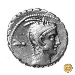 412/1 - denario L. Roscius Fabatus 64 BC (Roma)