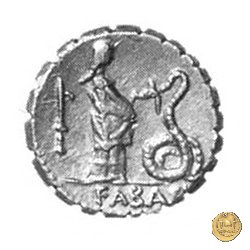 412/1 - denario L. Roscius Fabatus 64 BC (Roma)