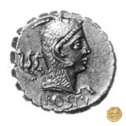 412/1 - denario L. Roscius Fabatus 64 BC (Roma)