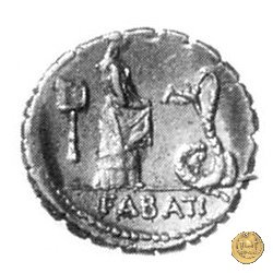 412/1 - denario L. Roscius Fabatus 64 BC (Roma)