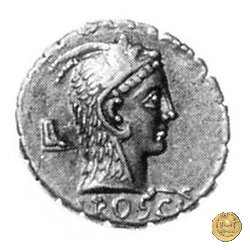 412/1 - denario L. Roscius Fabatus 64 BC (Roma)