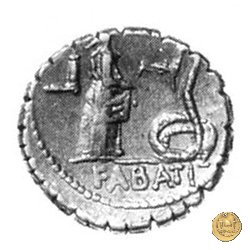 412/1 - denario L. Roscius Fabatus 64 BC (Roma)