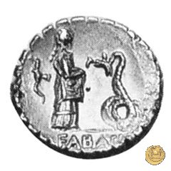 412/1 - denario L. Roscius Fabatus 64 BC (Roma)