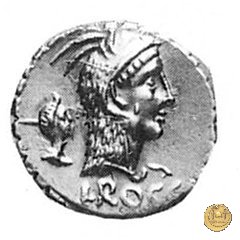 412/1 - denario L. Roscius Fabatus 64 BC (Roma)