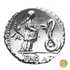 412/1 - denario L. Roscius Fabatus 64 BC (Roma)