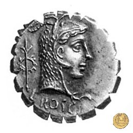 412/1 - denario L. Roscius Fabatus 64 BC (Roma)