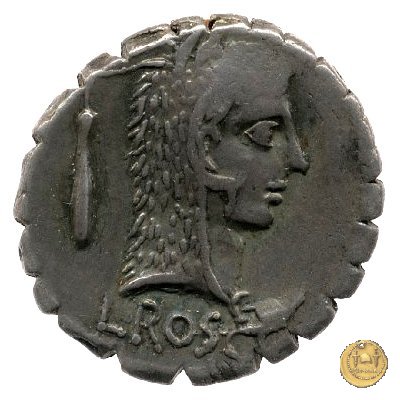 412/1 - denario L. Roscius Fabatus 64 BC (Roma)