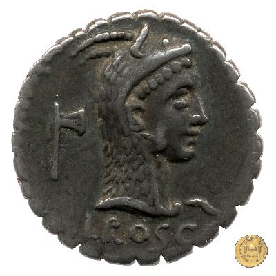 412/1 - denario L. Roscius Fabatus 64 BC (Roma)