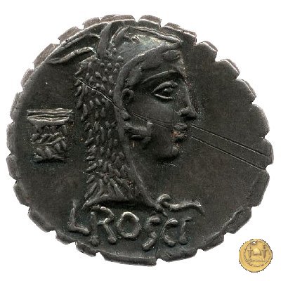 412/1 - denario L. Roscius Fabatus 64 BC (Roma)