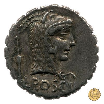 412/1 - denario L. Roscius Fabatus 64 BC (Roma)