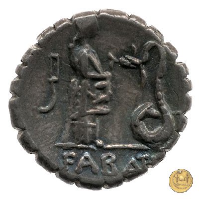 412/1 - denario L. Roscius Fabatus 64 BC (Roma)