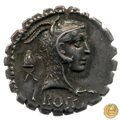 412/1 - denario L. Roscius Fabatus 64 BC (Roma)