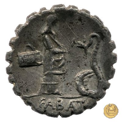 412/1 - denario L. Roscius Fabatus 64 BC (Roma)