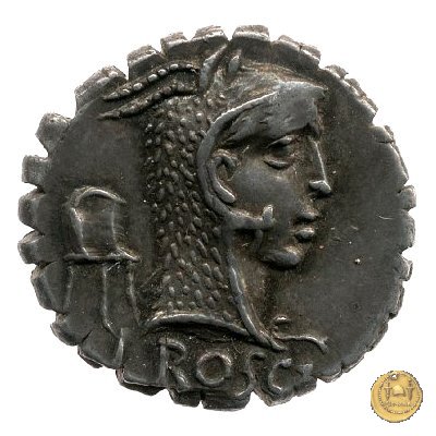 412/1 - denario L. Roscius Fabatus 64 BC (Roma)