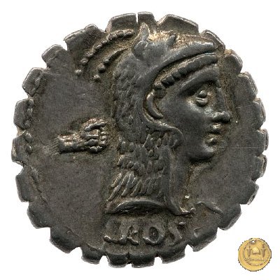 412/1 - denario L. Roscius Fabatus 64 BC (Roma)