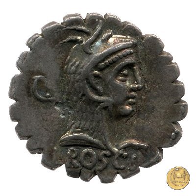 412/1 - denario L. Roscius Fabatus 64 BC (Roma)