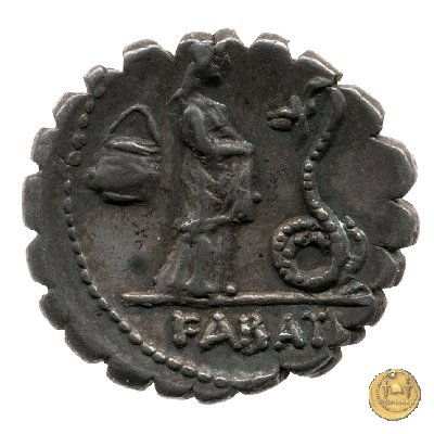 412/1 - denario L. Roscius Fabatus 64 BC (Roma)