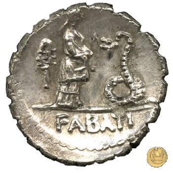 412/1 - denario L. Roscius Fabatus 64 BC (Roma)