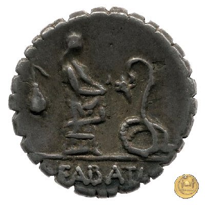 412/1 - denario L. Roscius Fabatus 64 BC (Roma)