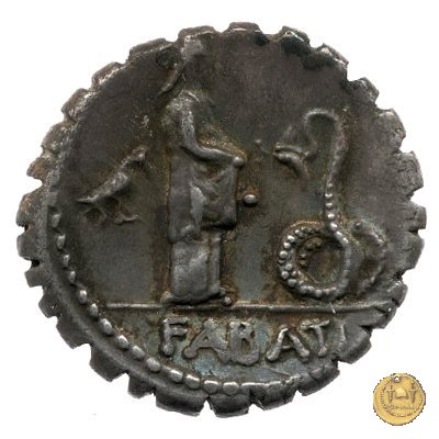 412/1 - denario L. Roscius Fabatus 64 BC (Roma)