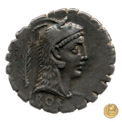 412/1 - denario L. Roscius Fabatus 64 BC (Roma)