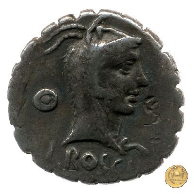 412/1 - denario L. Roscius Fabatus 64 BC (Roma)