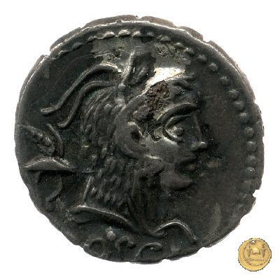 412/1 - denario L. Roscius Fabatus 64 BC (Roma)