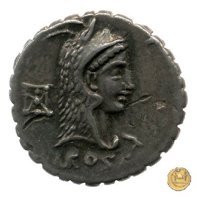 412/1 - denario L. Roscius Fabatus 64 BC (Roma)