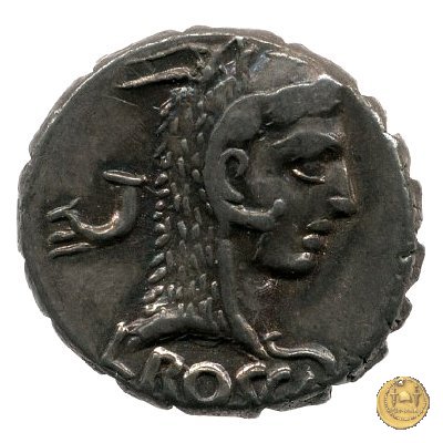 412/1 - denario L. Roscius Fabatus 64 BC (Roma)