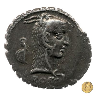 412/1 - denario L. Roscius Fabatus 64 BC (Roma)