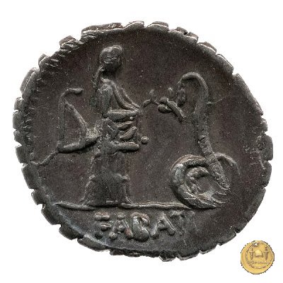 412/1 - denario L. Roscius Fabatus 64 BC (Roma)