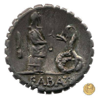 412/1 - denario L. Roscius Fabatus 64 BC (Roma)