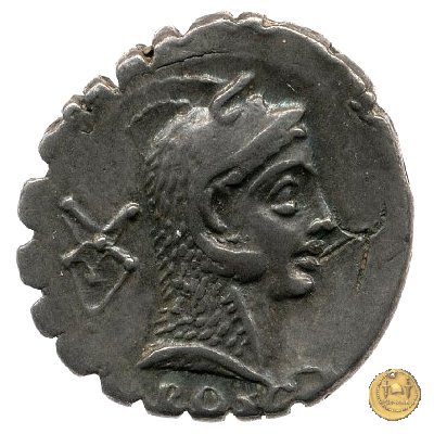 412/1 - denario L. Roscius Fabatus 64 BC (Roma)