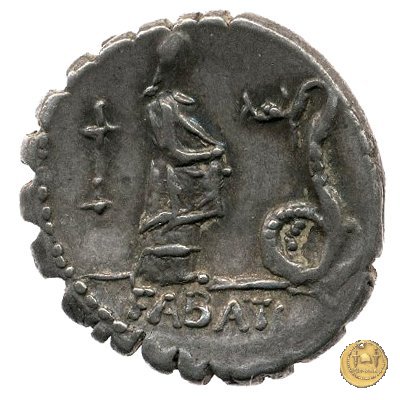 412/1 - denario L. Roscius Fabatus 64 BC (Roma)