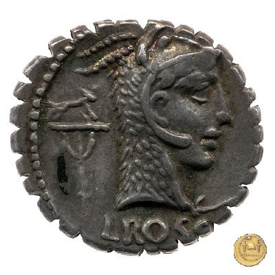 412/1 - denario L. Roscius Fabatus 64 BC (Roma)