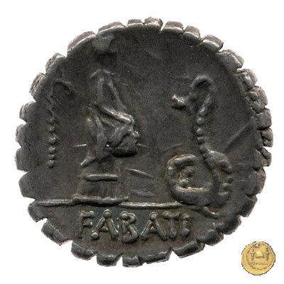 412/1 - denario L. Roscius Fabatus 64 BC (Roma)