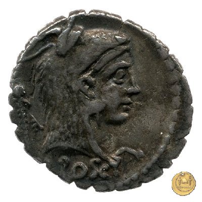 412/1 - denario L. Roscius Fabatus 64 BC (Roma)