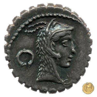 412/1 - denario L. Roscius Fabatus 64 BC (Roma)