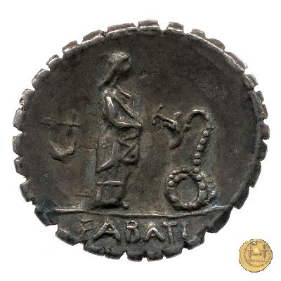 412/1 - denario L. Roscius Fabatus 64 BC (Roma)