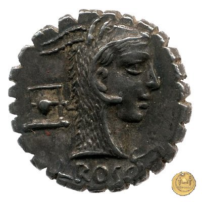 412/1 - denario L. Roscius Fabatus 64 BC (Roma)