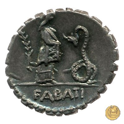 412/1 - denario L. Roscius Fabatus 64 BC (Roma)